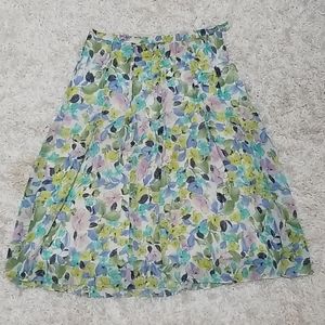 Floral Midi Light Summer Skirt